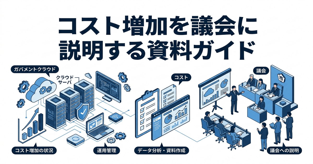 コスト増加を議会に説明する資料ガイド｜ガバメントクラウド