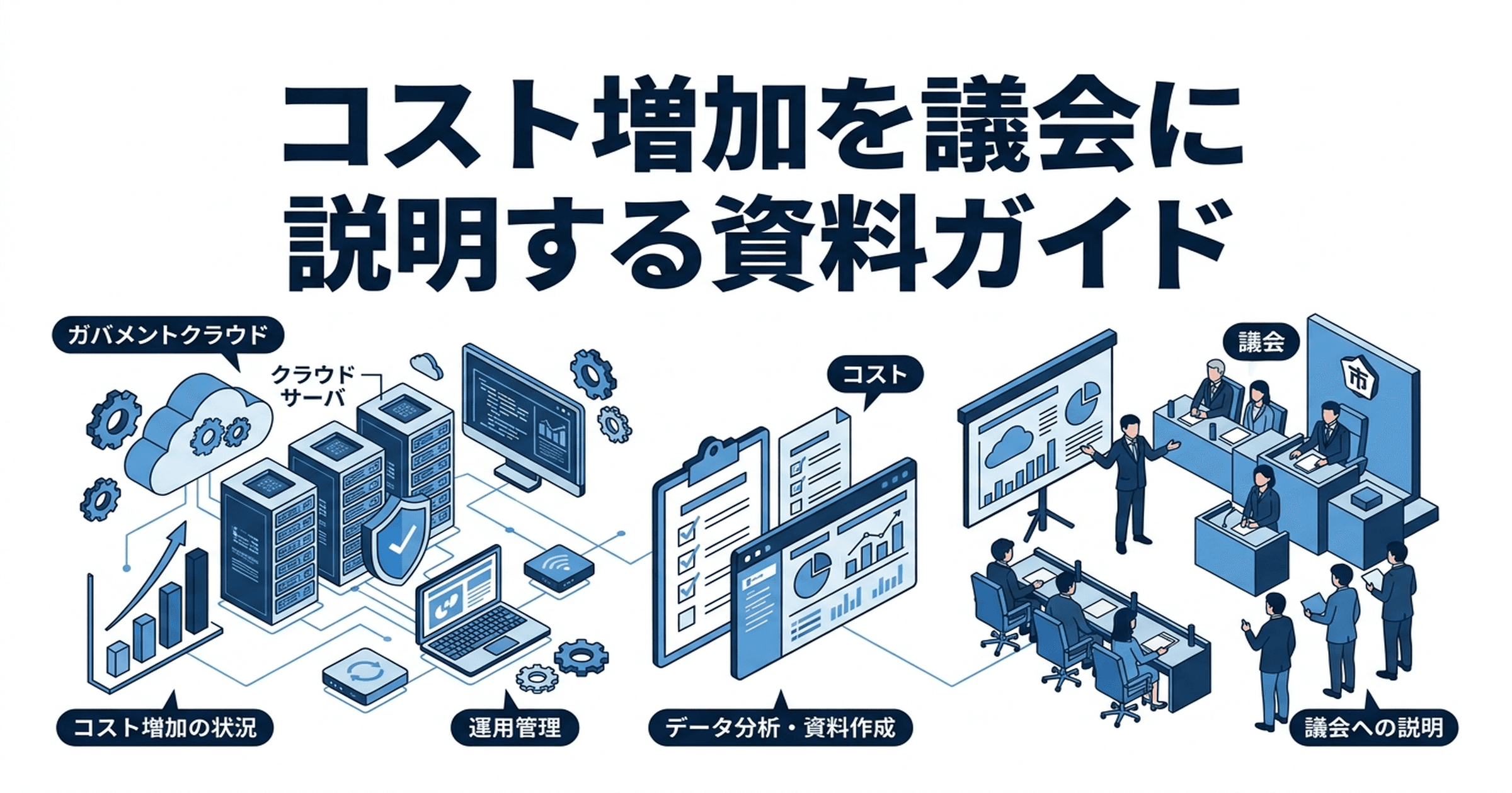 コスト増加を議会に説明する資料ガイド｜ガバメントクラウド