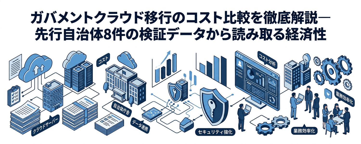 ガバメントクラウド移行のコスト比較を徹底解説—先行自治体8件の検証データから読み取る経済性