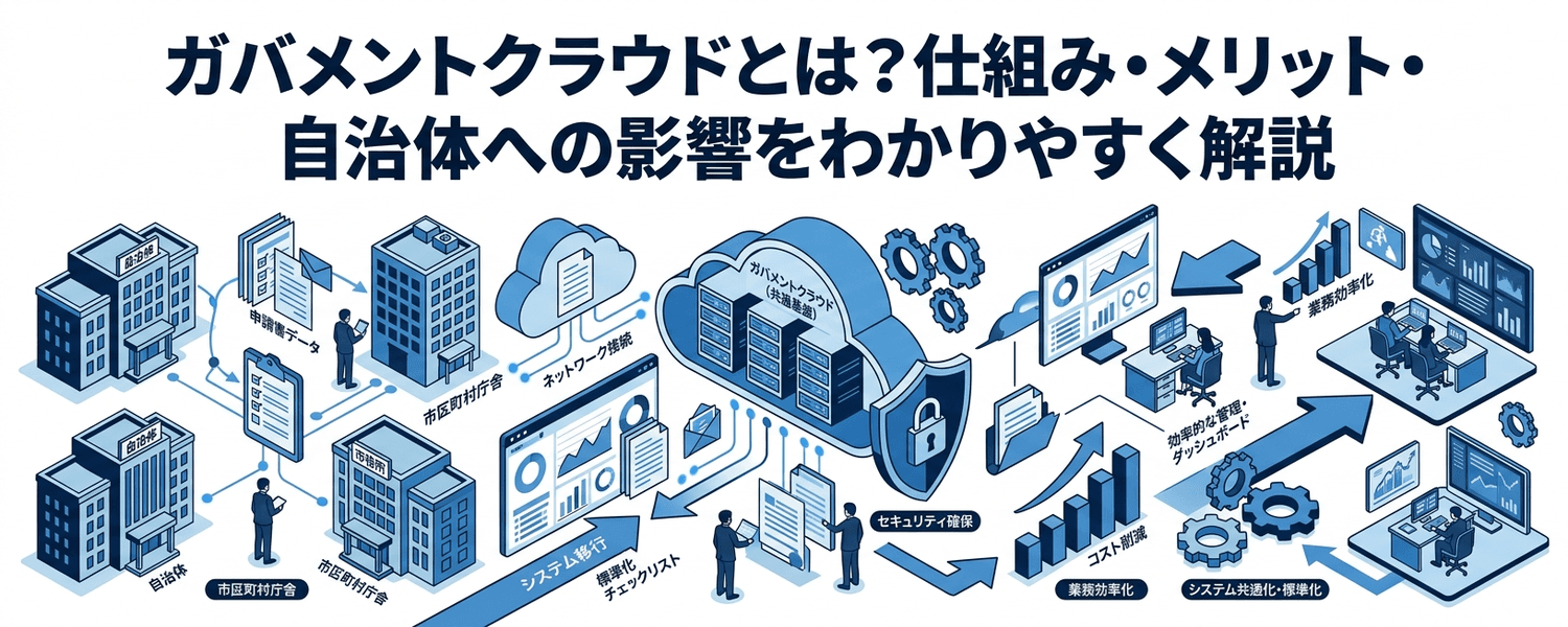 ガバメントクラウドとは？仕組み・メリット・自治体への影響をわかりやすく解説