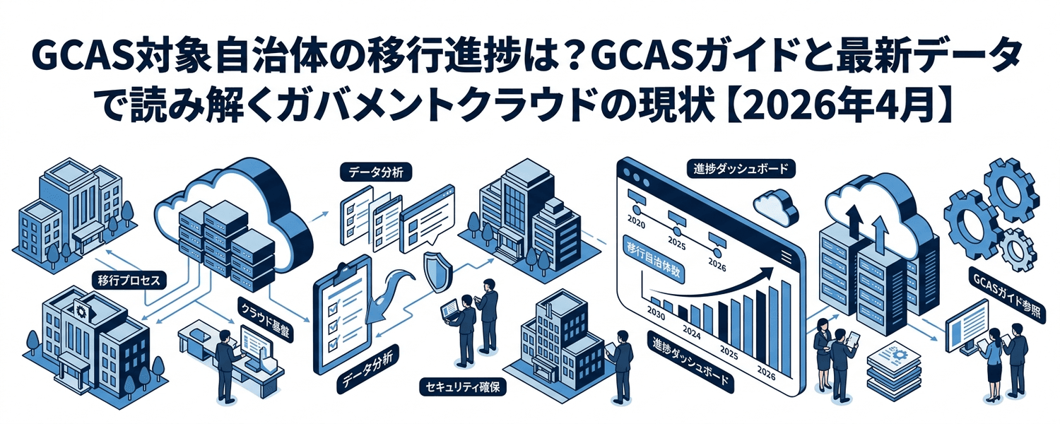 GCAS対象自治体の移行進捗は？GCASガイドと最新データで読み解くガバメントクラウドの現状【2026年4月】