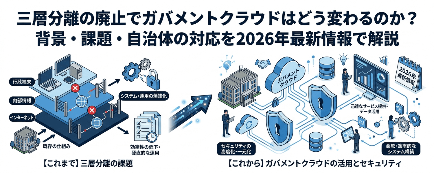 三層分離の廃止でガバメントクラウドはどう変わるのか？背景・課題・自治体の対応を2026年最新情報で解説