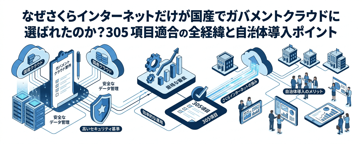 なぜさくらインターネットだけが国産でガバメントクラウドに選ばれたのか？305項目適合の全経緯と自治体導入ポイント