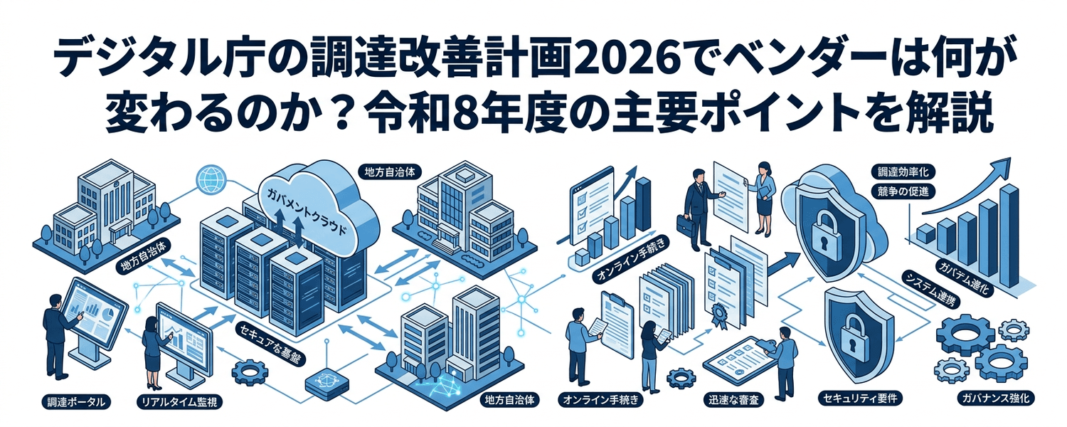 デジタル庁の調達改善計画2026でベンダーは何が変わるのか?令和8年度の主要ポイントを解説