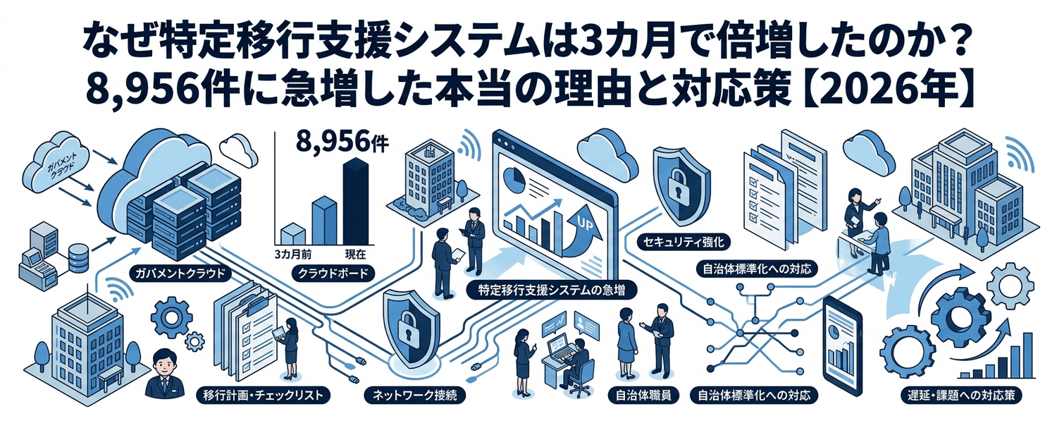 なぜ特定移行支援システムは3カ月で倍増したのか?8,956件に急増した本当の理由と対応策【2026年】
