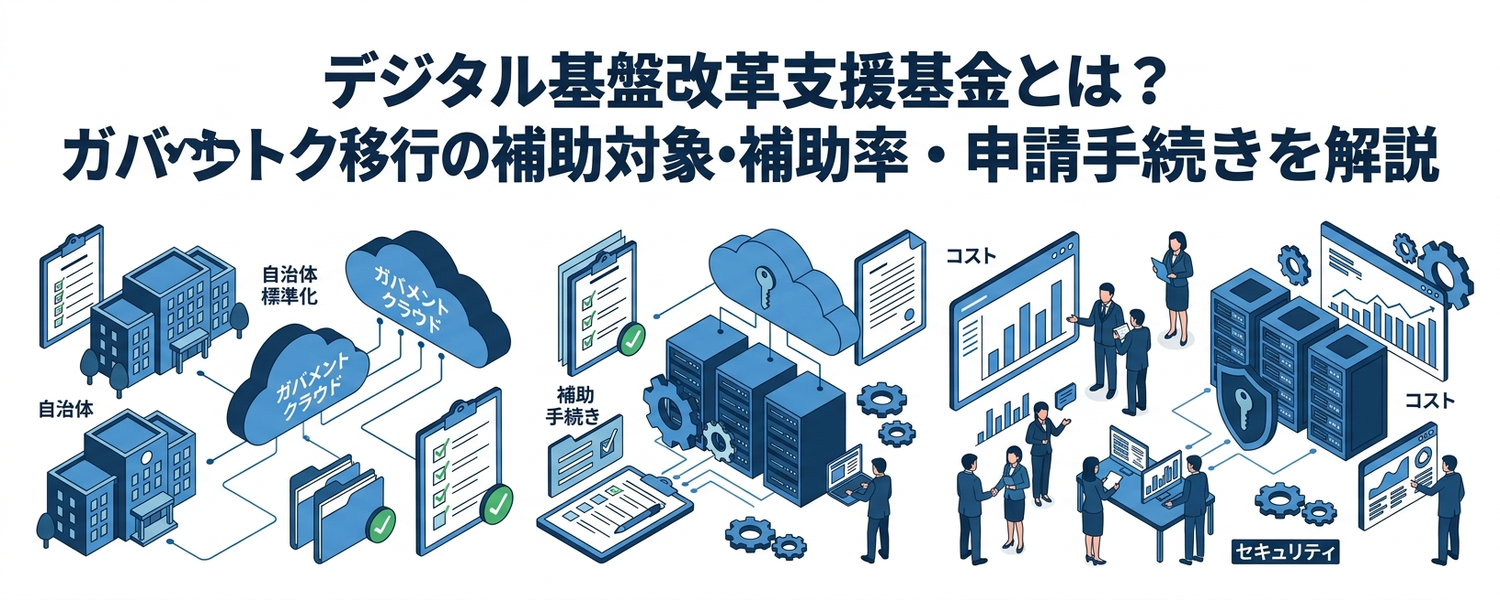 デジタル基盤改革支援基金とは?ガバメントクラウド移行の補助対象・補助率・申請手続きを解説